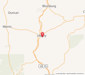 Map of 16930, Pennsylvania
