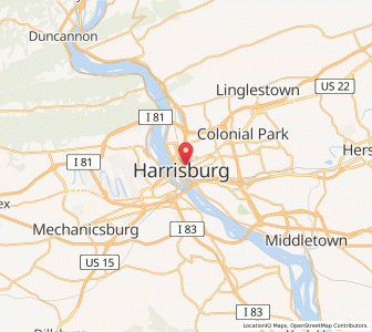 Map of 17109, Pennsylvania