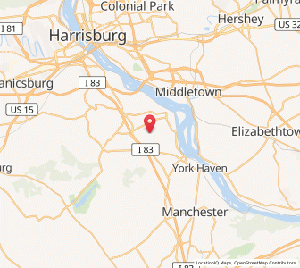 Map of 17319, Pennsylvania