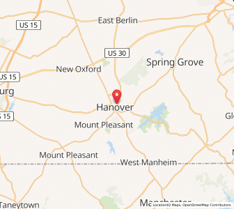 Map of 17331, Pennsylvania