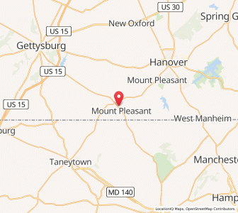 Map of 17340, Pennsylvania