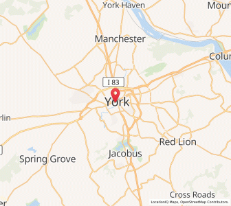 Map of 17403, Pennsylvania