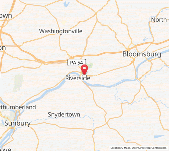 Map of 17821, Pennsylvania