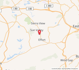 Map of 18330, Pennsylvania