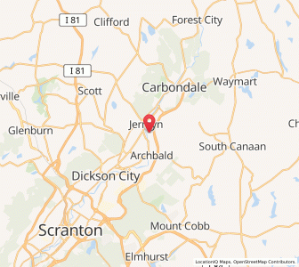 Map of 18433, Pennsylvania