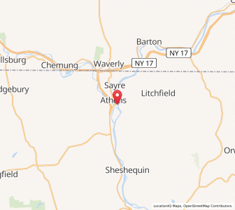 Map of 18810, Pennsylvania