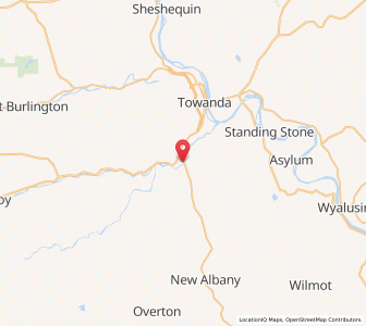 Map of 18832, Pennsylvania