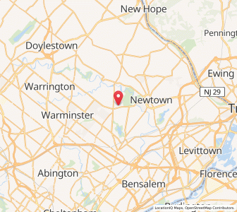 Map of 18954, Pennsylvania