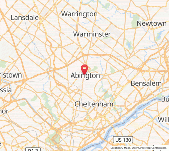 Map of 19001, Pennsylvania