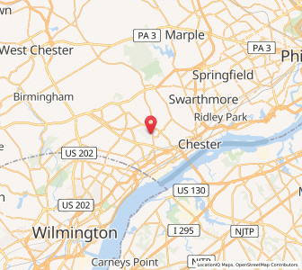 Map of 19014, Pennsylvania