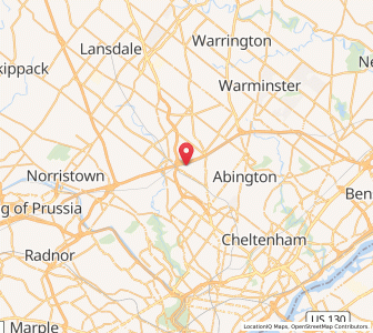 Map of 19034, Pennsylvania