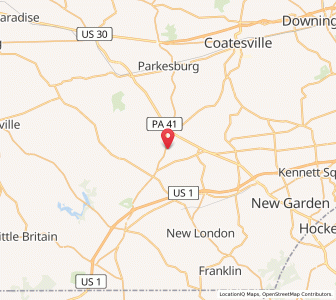 Map of 19330, Pennsylvania