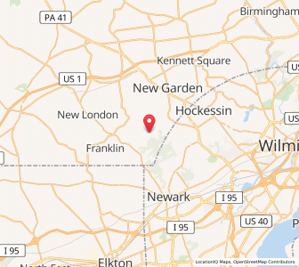 Map of 19350, Pennsylvania