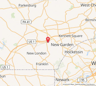 Map of 19390, Pennsylvania