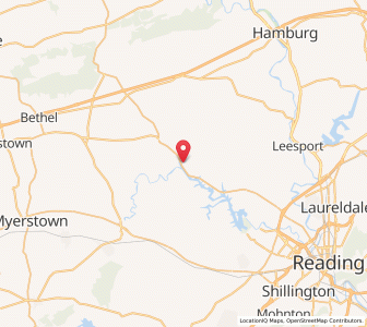 Map of 19506, Pennsylvania