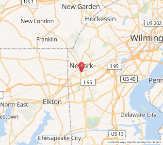 Map of 19702, Delaware