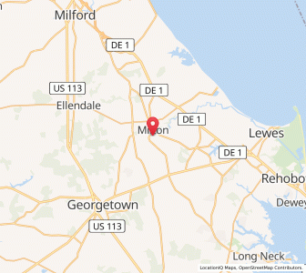 Map of 19968, Delaware