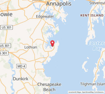 Map of 20764, Maryland