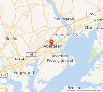 Map of 21001, Maryland