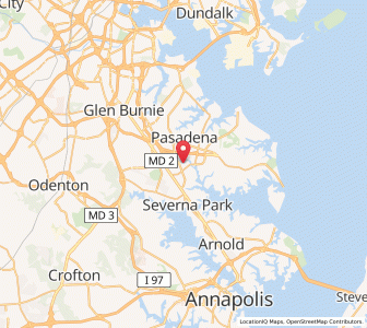 Map of 21122, Maryland