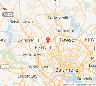 Map of 21208, Maryland