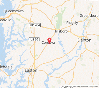 Map of 21625, Maryland