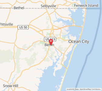 Map of 21811, Maryland