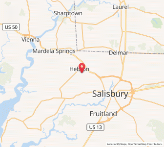 Map of 21830, Maryland