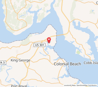 Map of 22448, Virginia