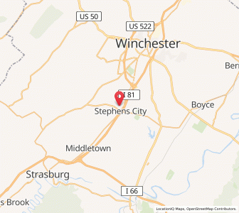 Map of 22655, Virginia