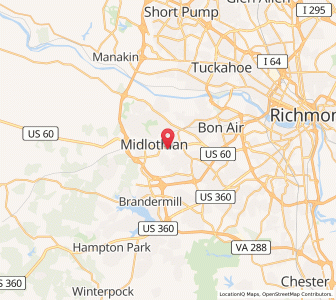 Map of 23112, Virginia