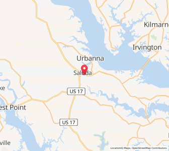 Map of 23149, Virginia