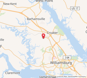 Map of 23168, Virginia