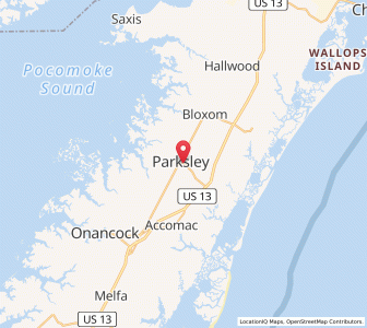 Map of 23421, Virginia