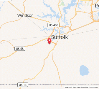 Map of 23432, Virginia