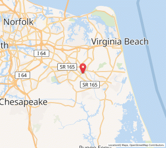 Map of 23453, Virginia