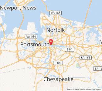 Map of 23504, Virginia