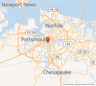 Map of 23703, Virginia