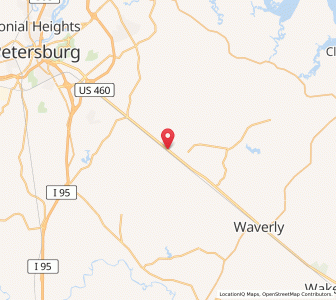 Map of 23842, Virginia