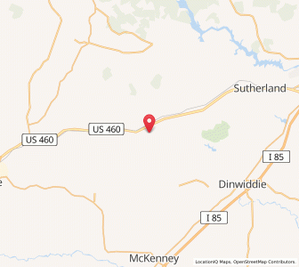 Map of 23850, Virginia