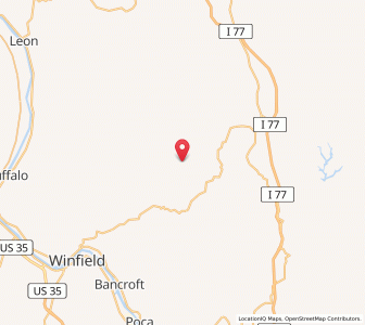 Map of 25124, West Virginia