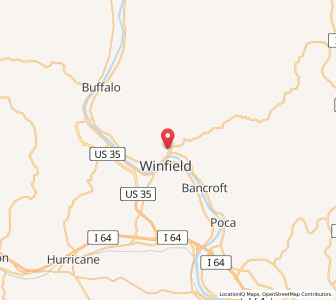 Map of 25168, West Virginia