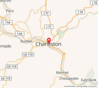 Map of 25313, West Virginia