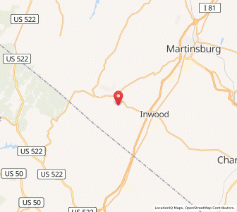 Map of 25420, West Virginia