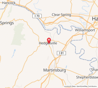 Map of 25427, West Virginia