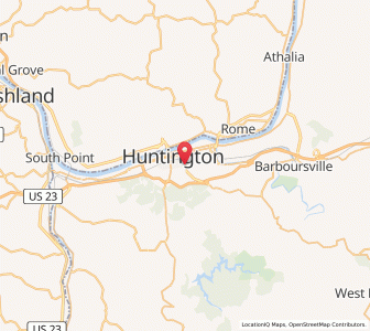 Map of 25705, West Virginia