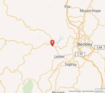 Map of 25844, West Virginia