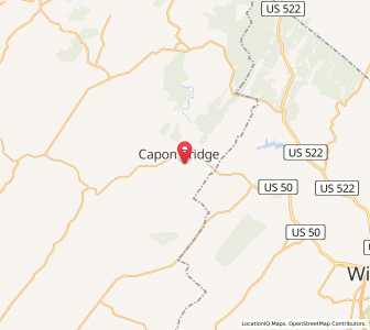 Map of 26711, West Virginia