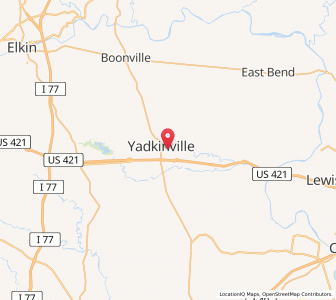 Map of 27055, North Carolina