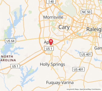 Map of 27502, North Carolina